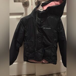 Columbia Black Hooded Outdoor Jacket